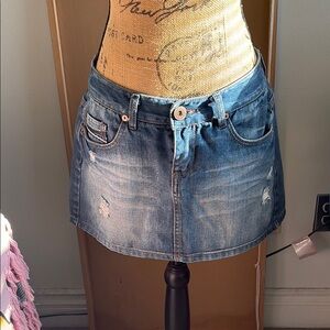 Denim Mini Skirt